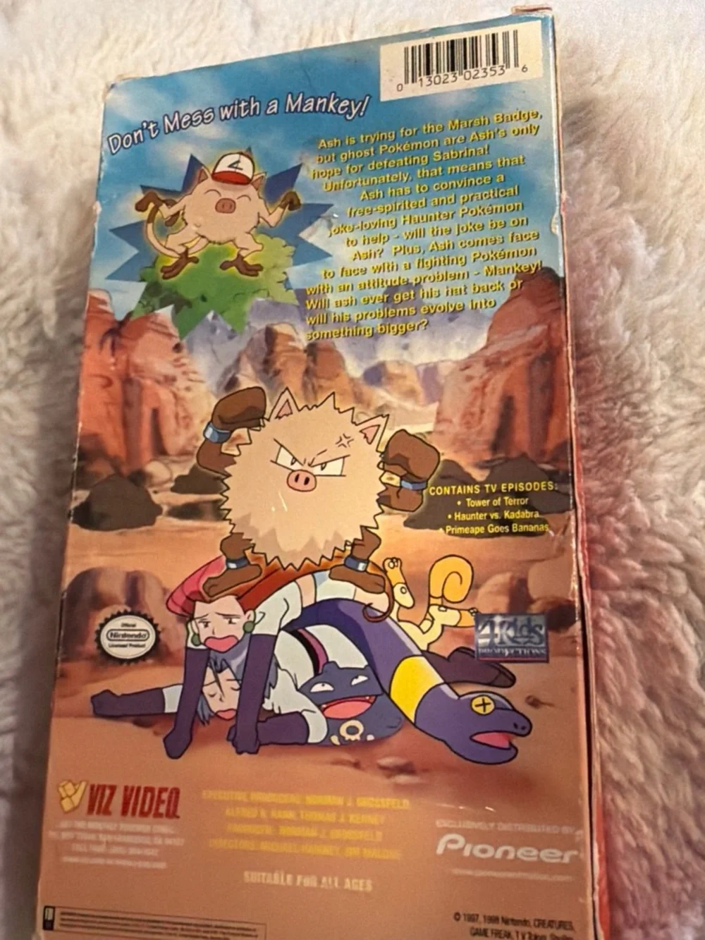 Primeape Problems VHS Cover — Red, Blue, Yellow Artwork